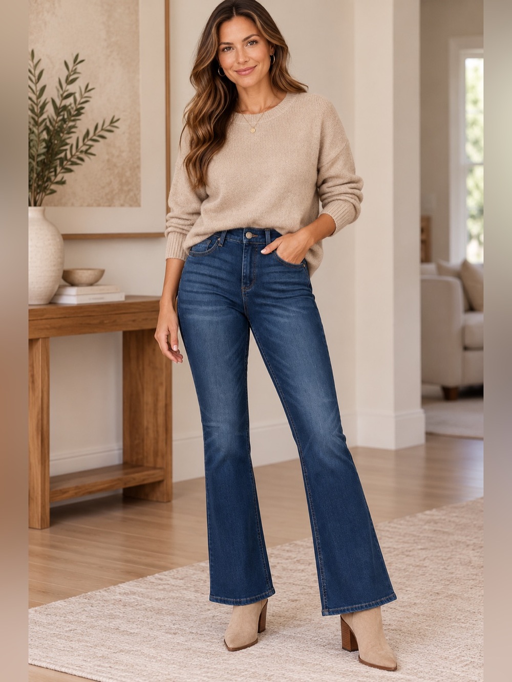 Democracy Ab Solution Luxe Touch Itty Bitty Boot Jeans REPREVE - Picture 2 of 4